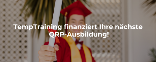 Finden Sie heraus, wie Sie die TempTraining-Finanzierung für Ihren nächsten QRP-Kurs erhalten können!