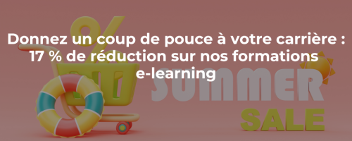 Donnez un coup de pouce à votre carrière : 17 % de réduction sur nos formations e-learning